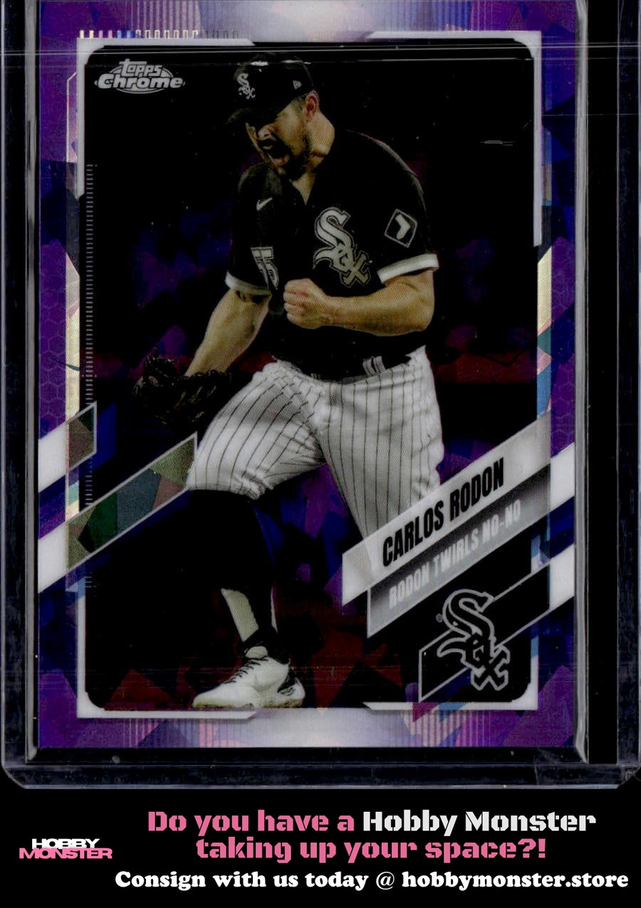 2021 Topps Chrome Update Sapphire Carlos Rodon Purple #/10 Chicago White Sox