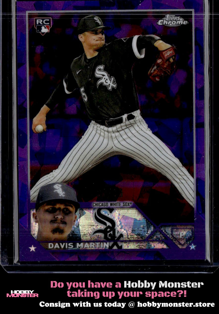 2023 Topps Chrome Sapphire Davis Martin Purple Rookie #/10 White Sox