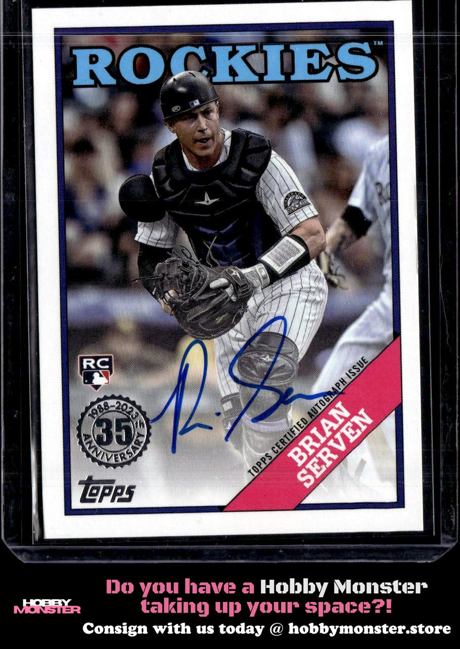 2023 Topps Brian Serven 1988 Auto Colorado Rockies