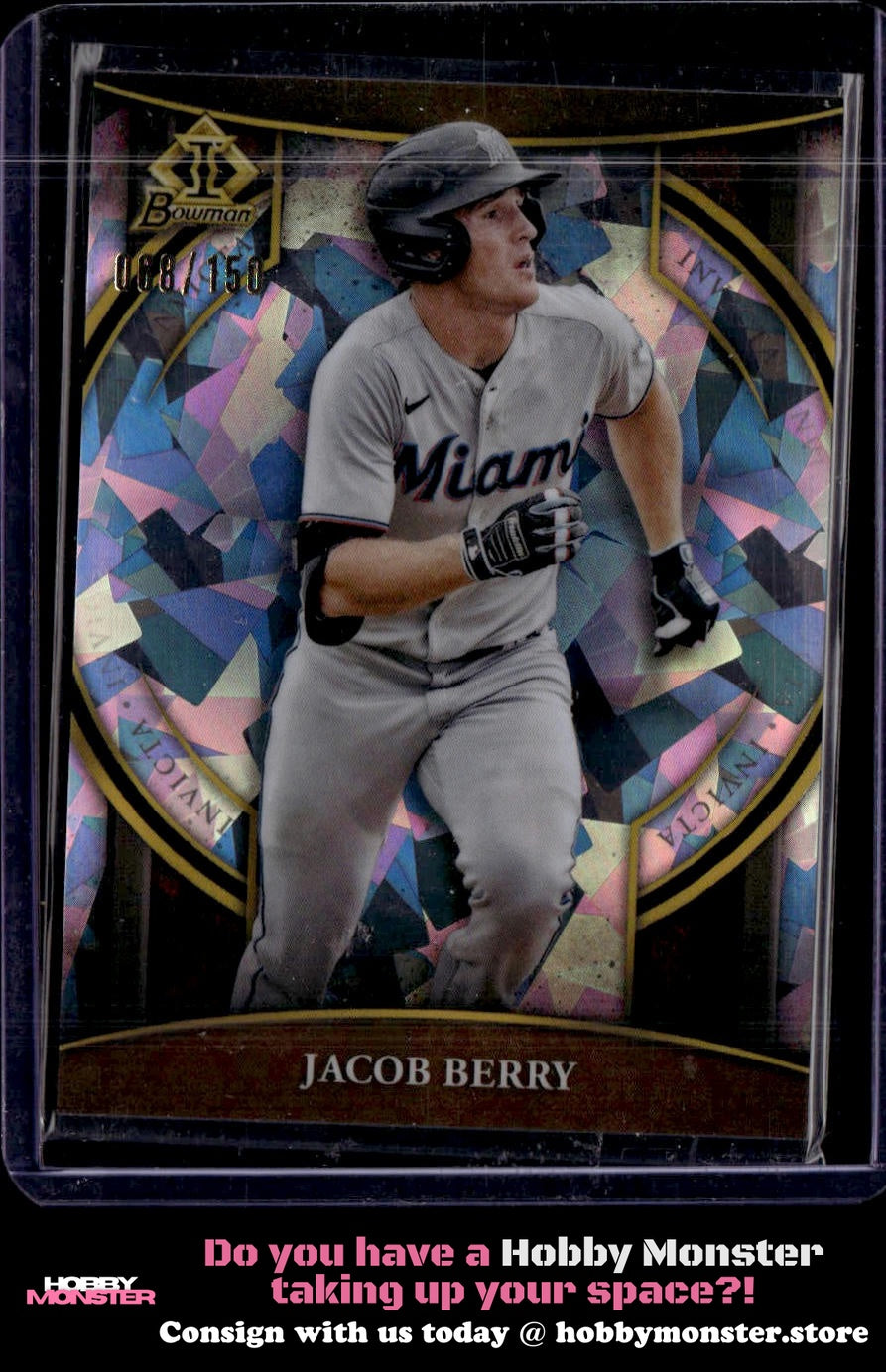 2023 Bowman Jacob Berry Bowman Invicta Atomic Refractors #/150 Miami Marlins