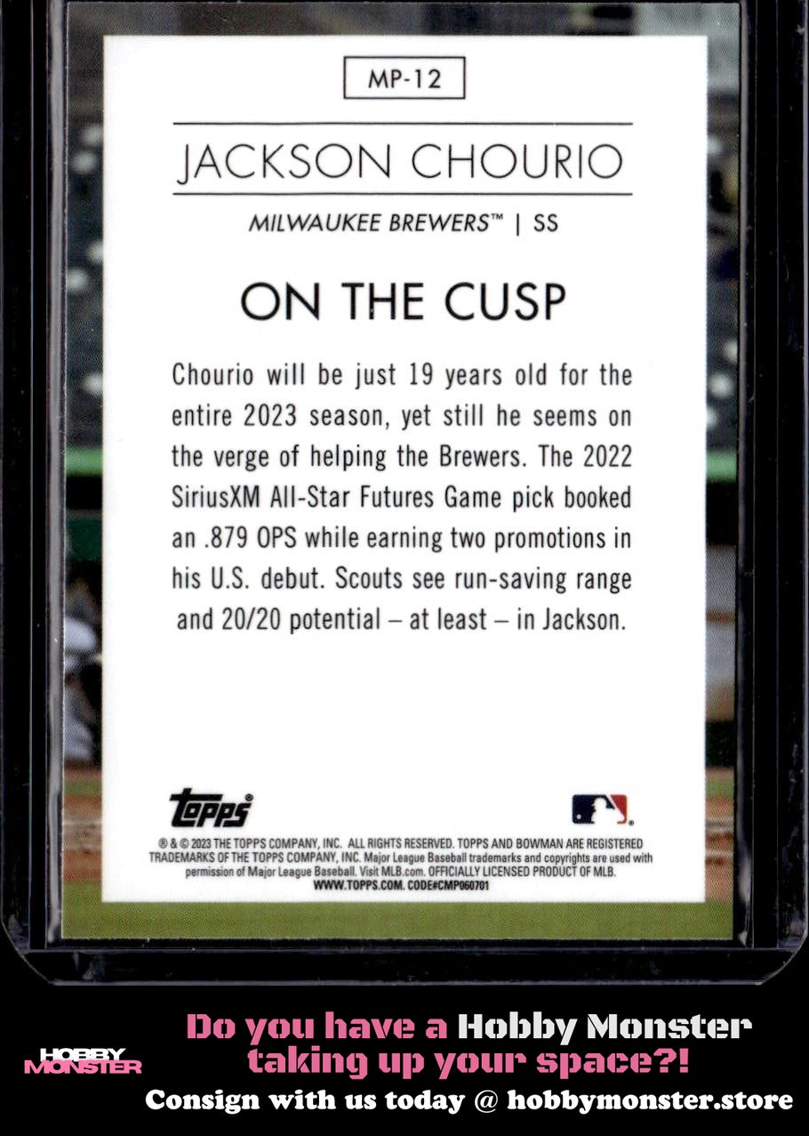 2023 Bowman Jackson Chourio Modern Prospects Milwaukee Brewers