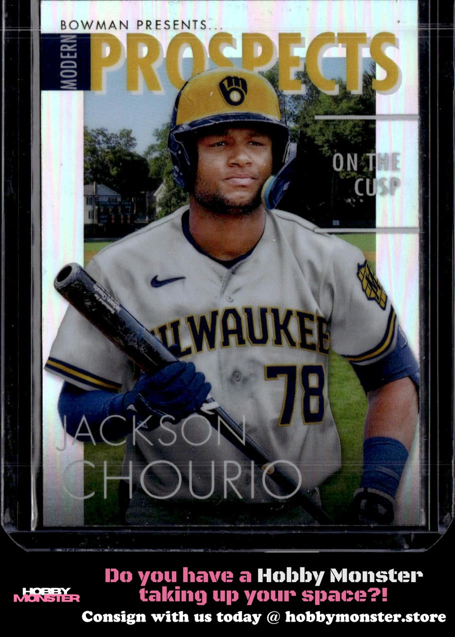 2023 Bowman Jackson Chourio Modern Prospects Milwaukee Brewers