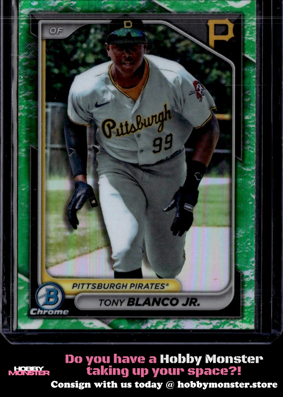2024 Bowman Tony Blanco Jr. Chrome Lunar Glow Pittsburgh Pirates