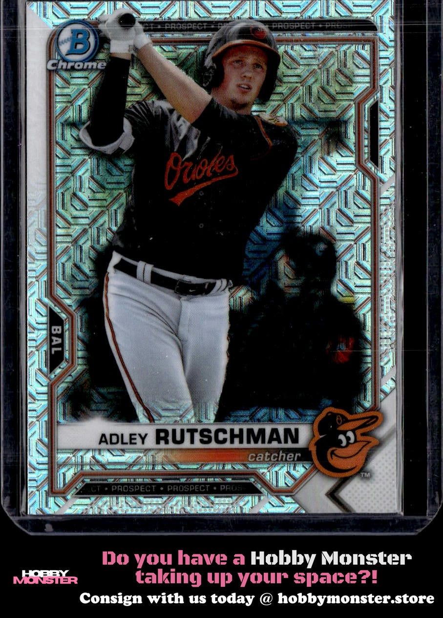 2021 Bowman Adley Rutschman Chrome Prospects Mojo Refractor Baltimore Orioles