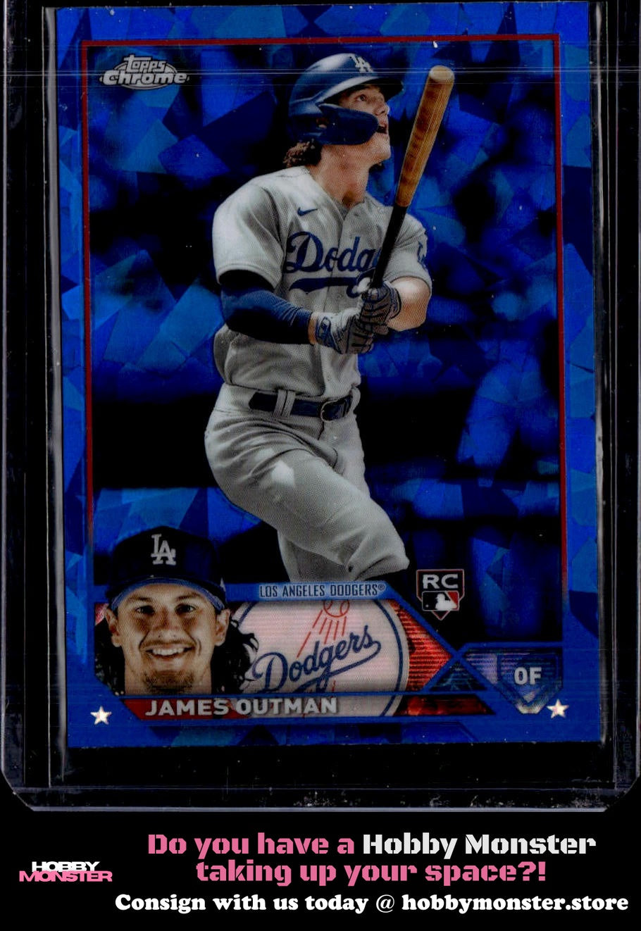 2023 Topps Chrome Sapphire Edition James Outman Rookie Los Angeles Dodgers