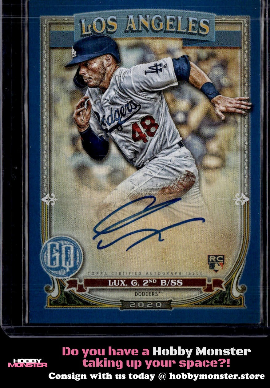 2020 Topps Gypsy Queen Gavin Lux Autographs Indigo Auto #/150 Dodgers