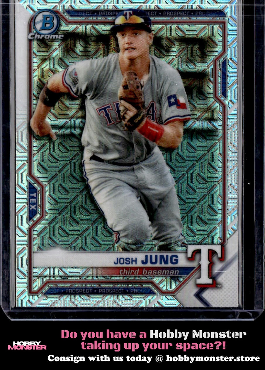 2021 Bowman Josh Jung Chrome Prospects Mojo Refractor Texas Rangers