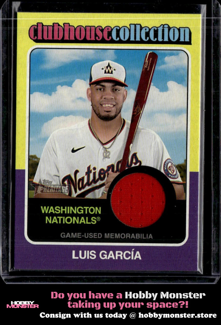 2024 Topps Heritage Luis García Clubhouse Collection Relic Nationals