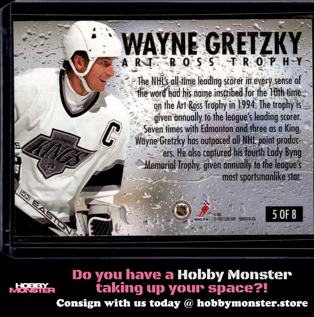 1994-95 Ultra Wayne Gretzky NHL Award Winners Los Angeles Kings