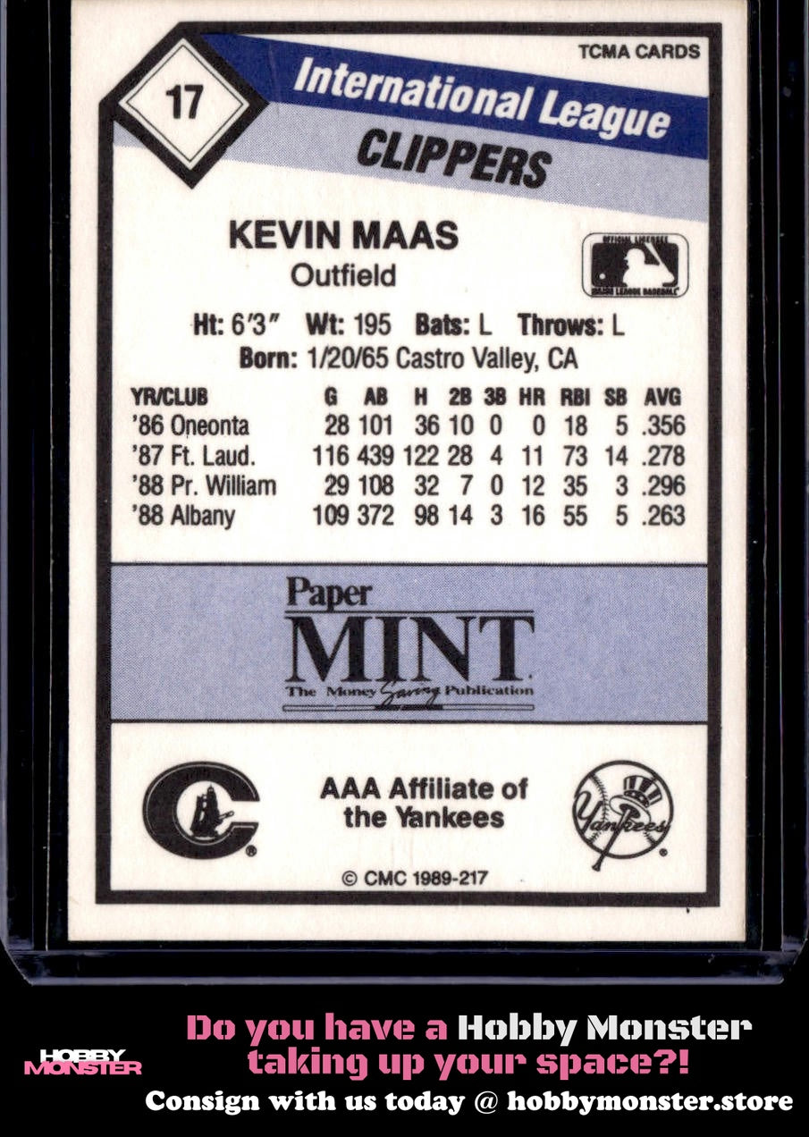 1989 CMC Columbus Clippers Kevin Maas Columbus Clippers