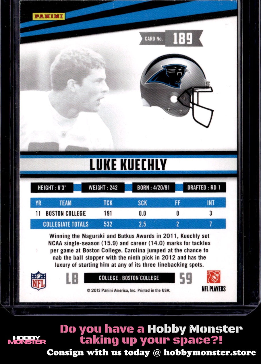 2012 Panini Rookies & Stars Longevity Luke Kuechly Rookie Carolina Panthers