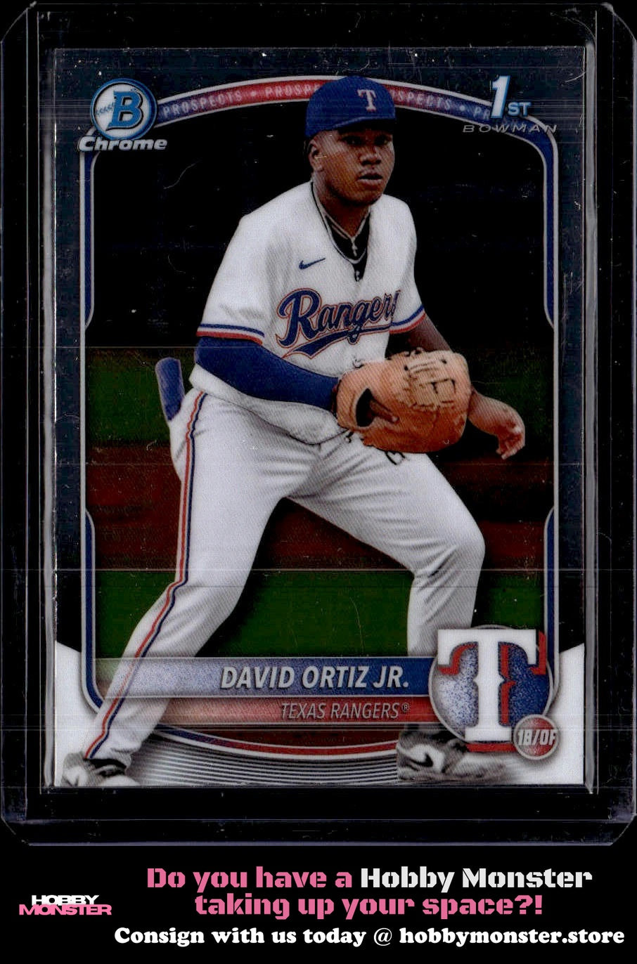 2025 Bowman David Ortiz Jr. Chrome Prospects Texas Rangers