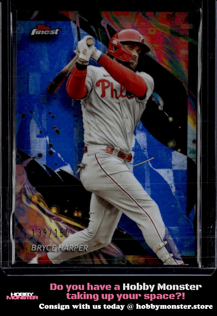 2024 Finest Bryce Harper Blue Refractors Philadelphia Phillies