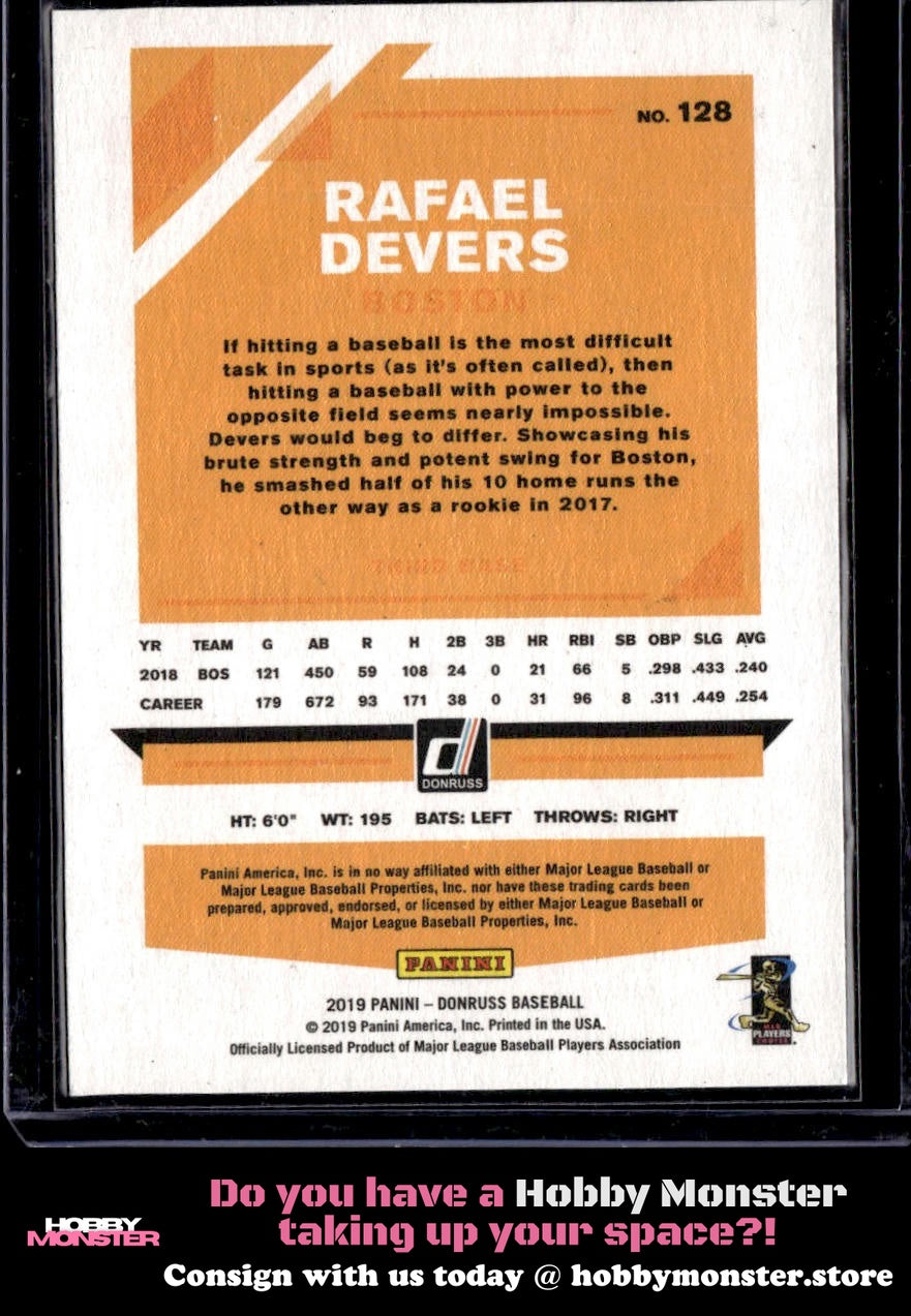 2019 Donruss Rafael Devers Independence Day Boston Red Sox
