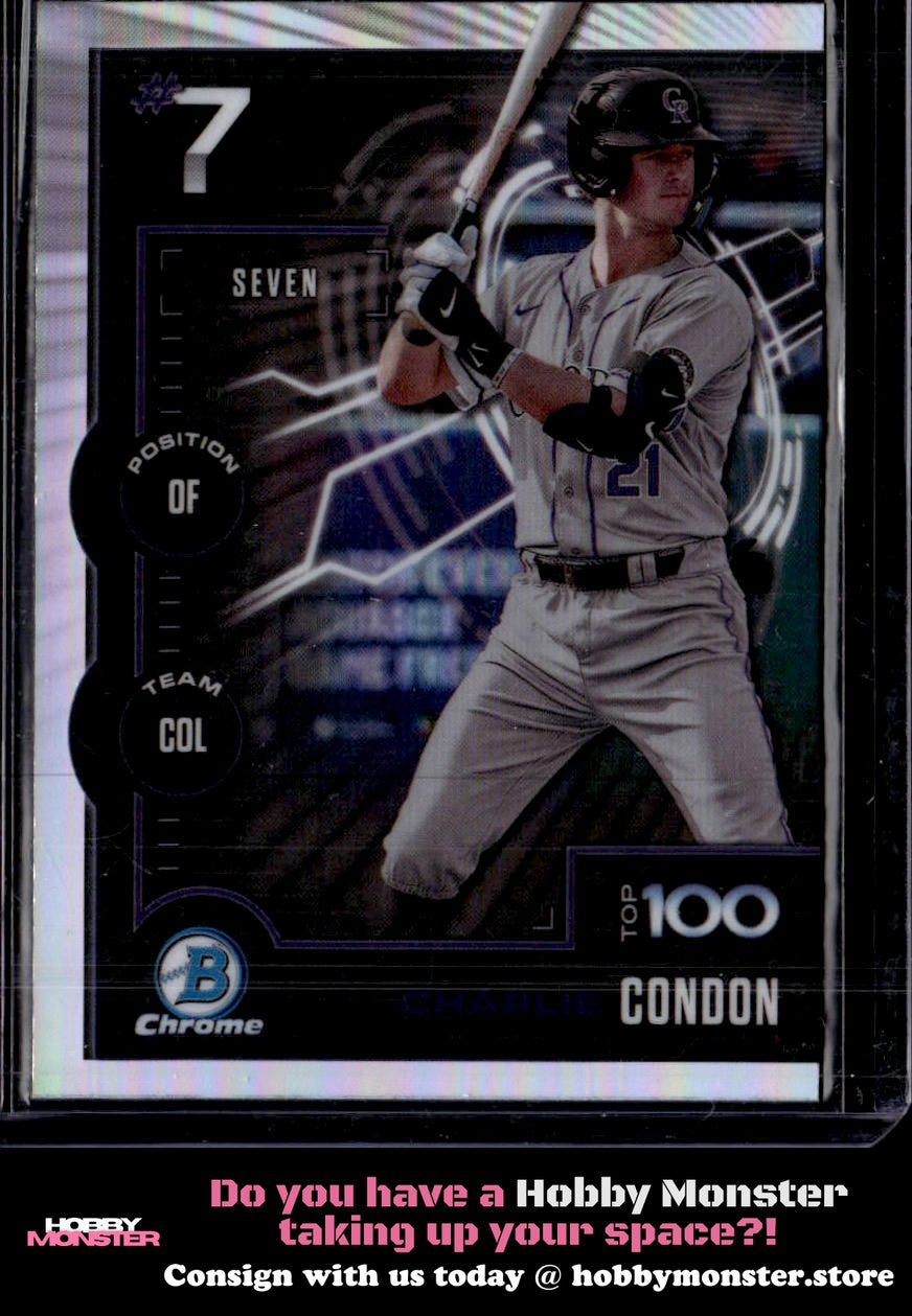 2025 Bowman Charlie Condon Bowman Scouts Top 100 Colorado Rockies