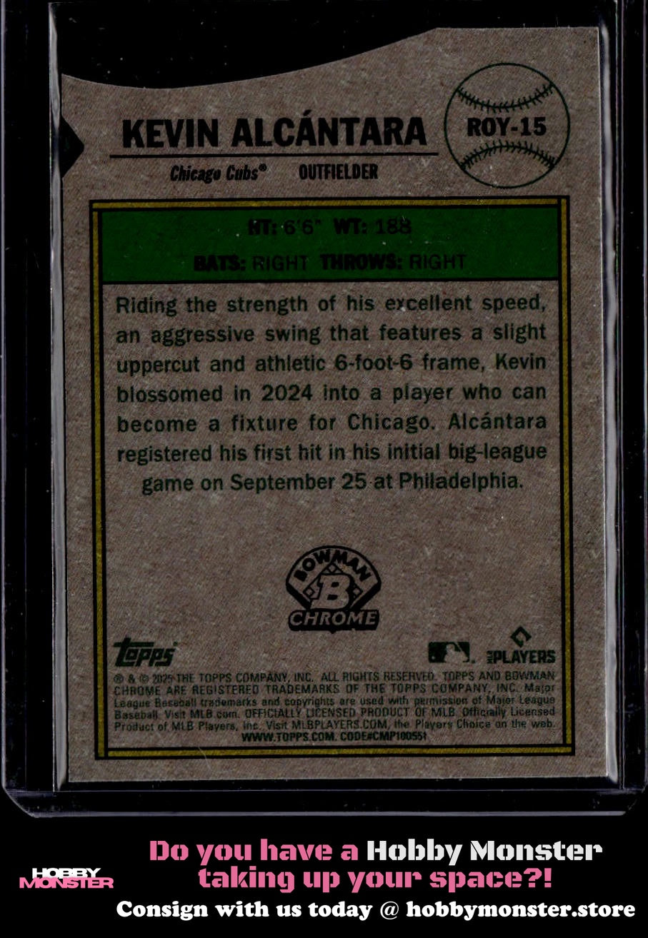 2025 Bowman Kevin Alcántara Rookie of the Year Favorites Chicago Cubs