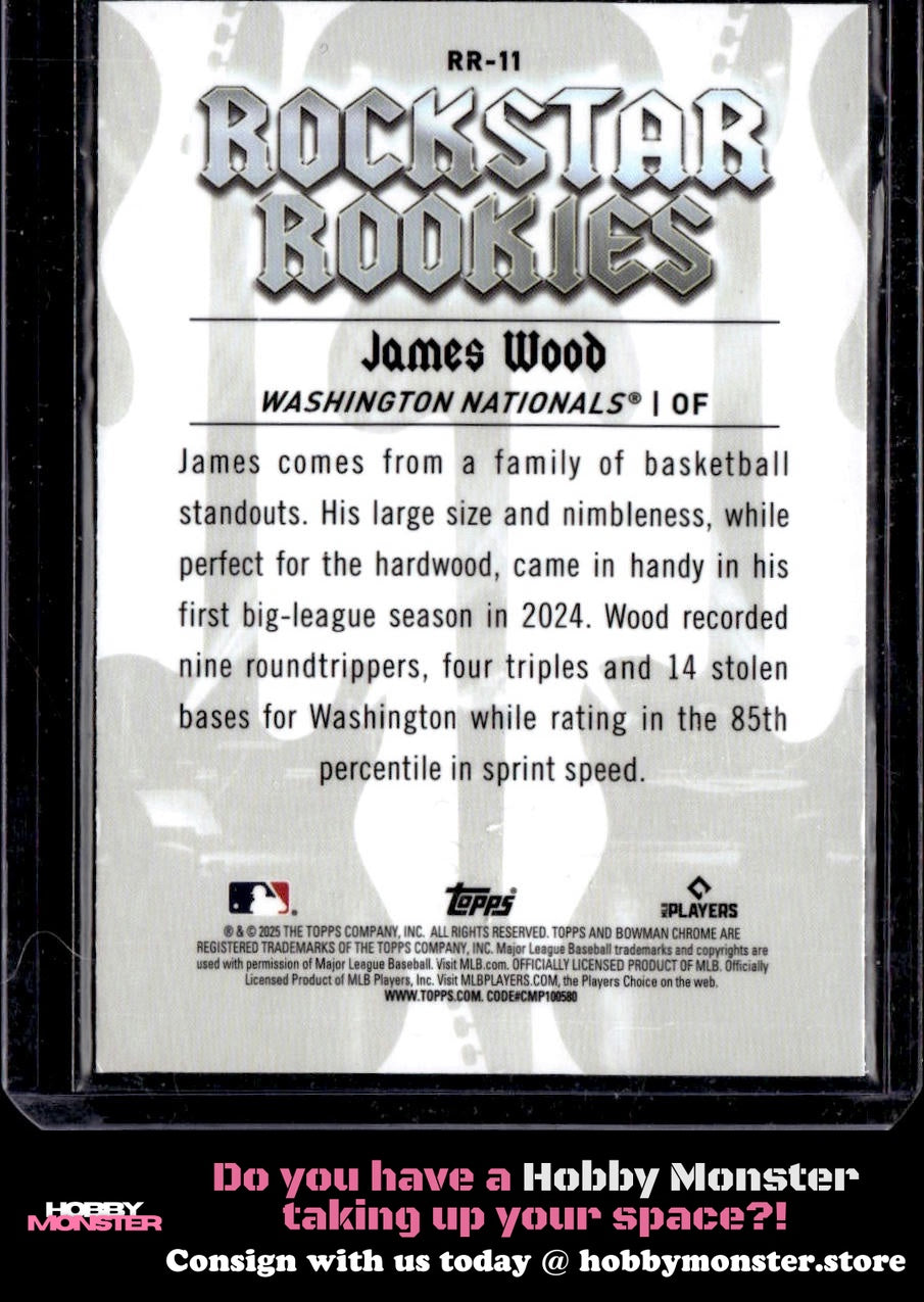 2025 Bowman James Wood Rockstar Rookies Washington Nationals