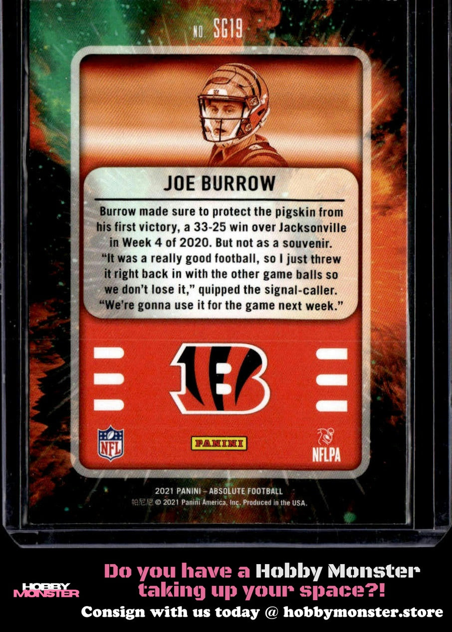 2021 Panini Absolute Joe Burrow Star Gazing Cincinnati Bengals