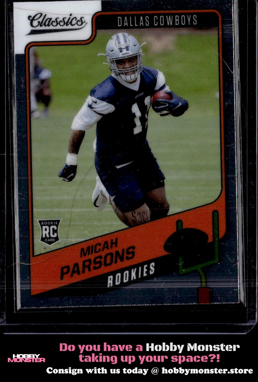 2021 Panini Classics Micah Parsons Premium Edition Rookie Dallas Cowboys