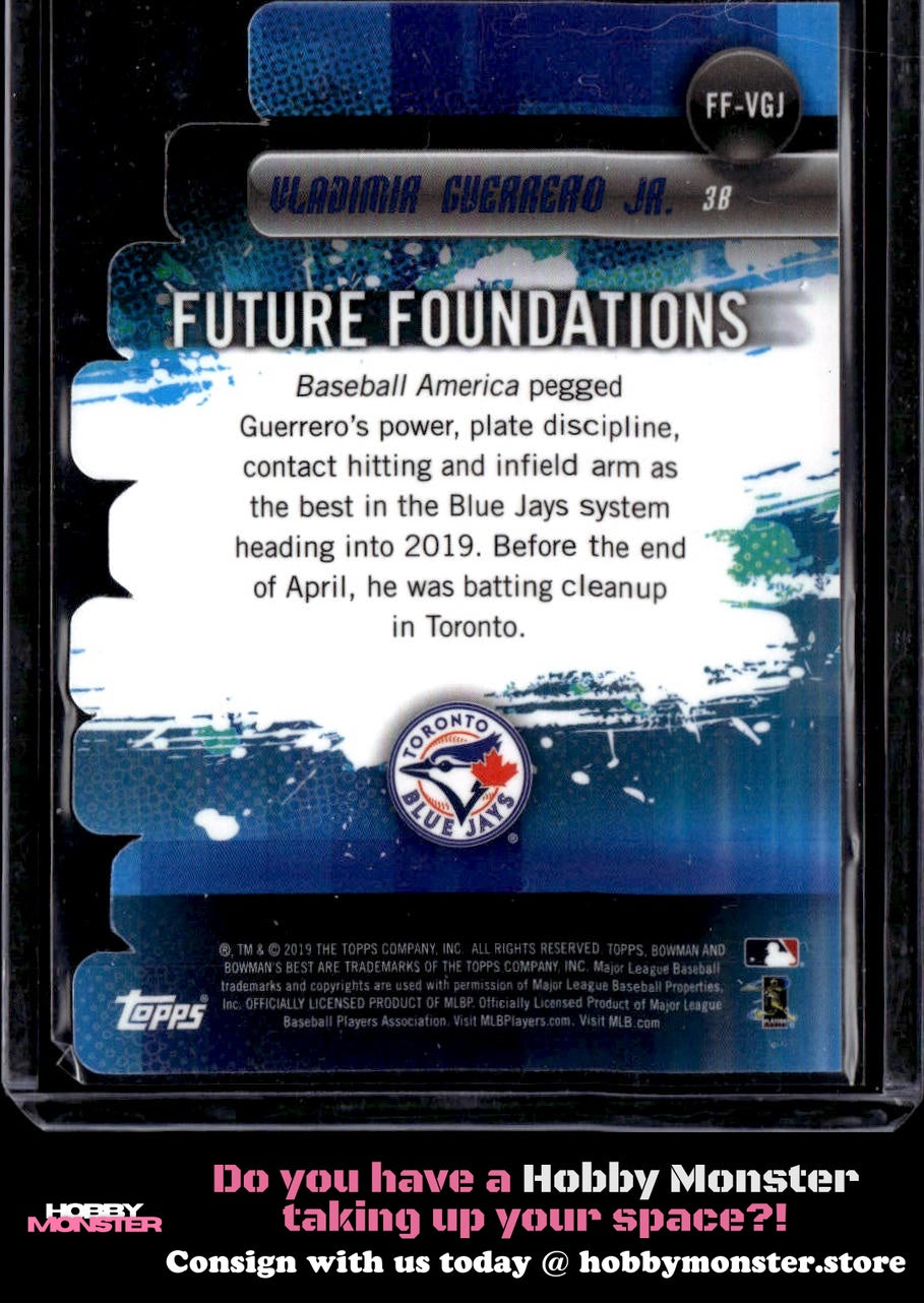 2019 Bowman's Best Vladimir Guerrero Jr. Future Foundations Die Cuts Blue Jays