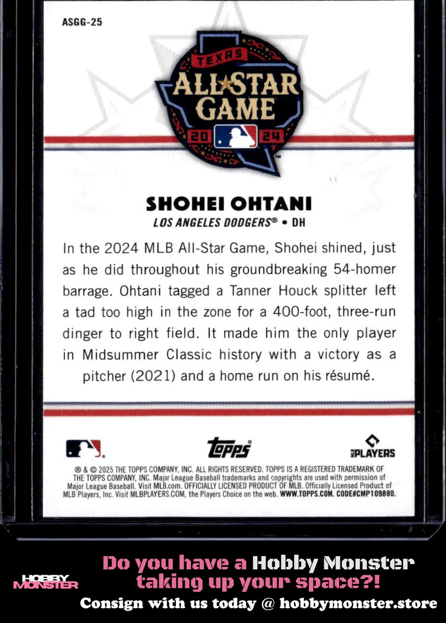 2025 Topps All-Star Game Shohei Ohtani All-Star Game Greats Los Angeles Dodgers