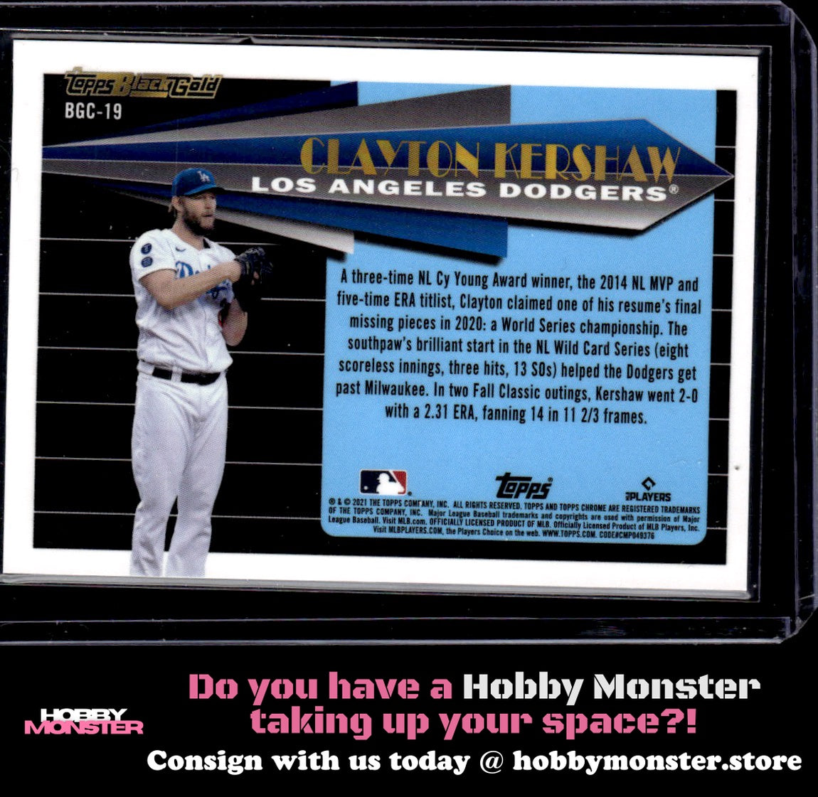 2021 Topps Chrome Update Clayton Kershaw Topps Black Gold Los Angeles Dodgers