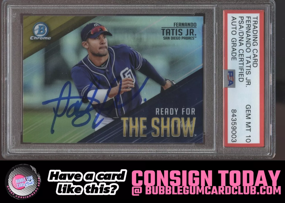 2019 Bowman Fernando Tatis Jr. Auto San Diego Padres PSA 10|112
