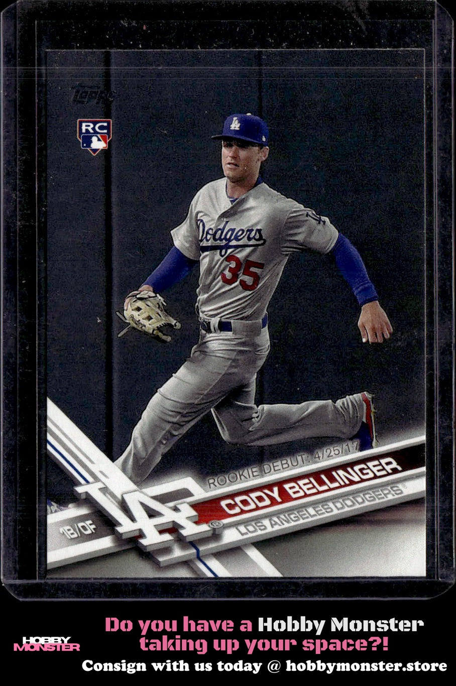 2017 Topps Update Cody Bellinger Rookie Los Angeles Dodgers 001