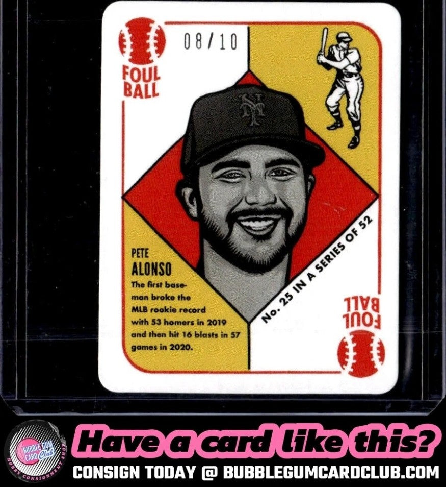 2021 Topps 1951 Blake Jamieson Pete Alonso Black and White #/10 Mets|3438