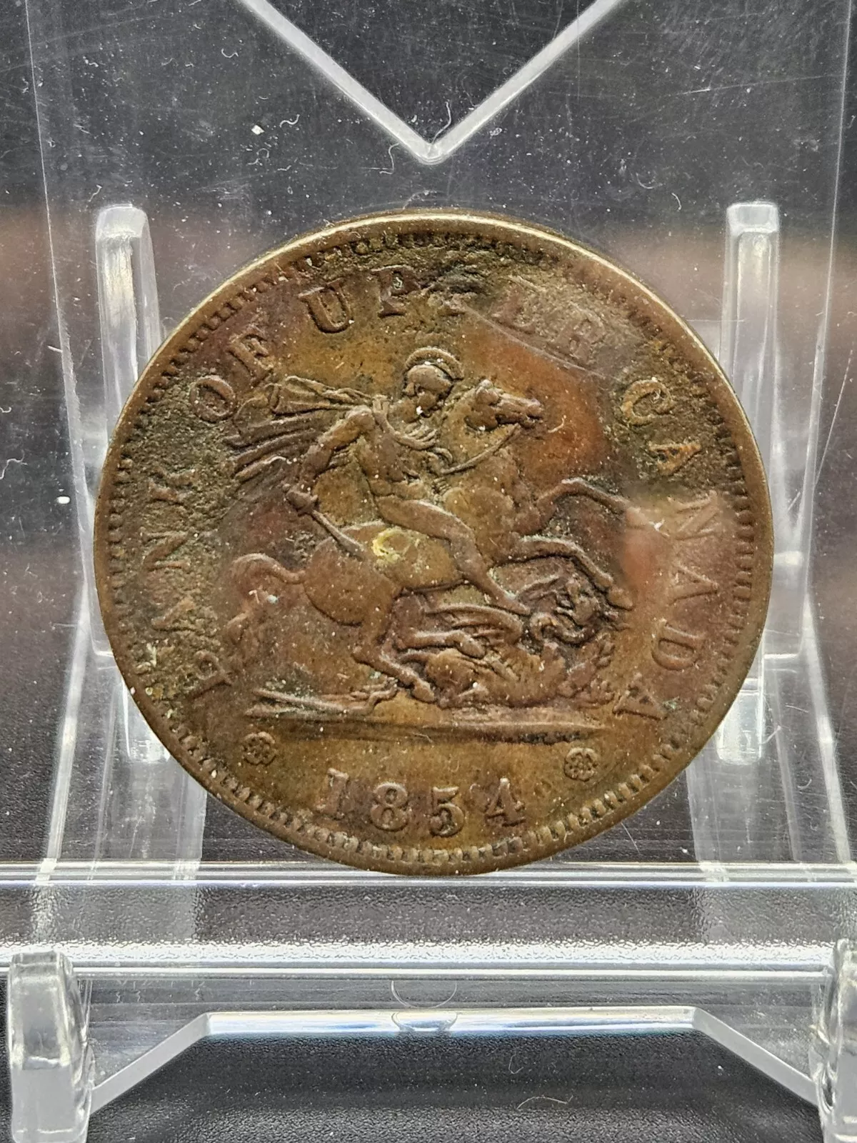 1854 Bank of Upper Canada One Penny Bank Token