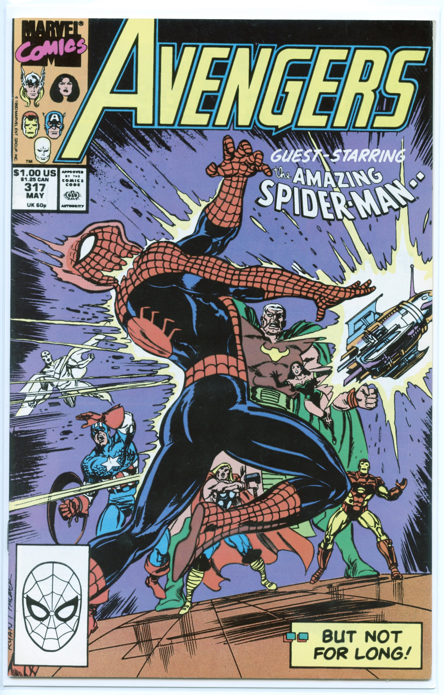 Avengers # 317 May 1990 Marvel Spider-Man