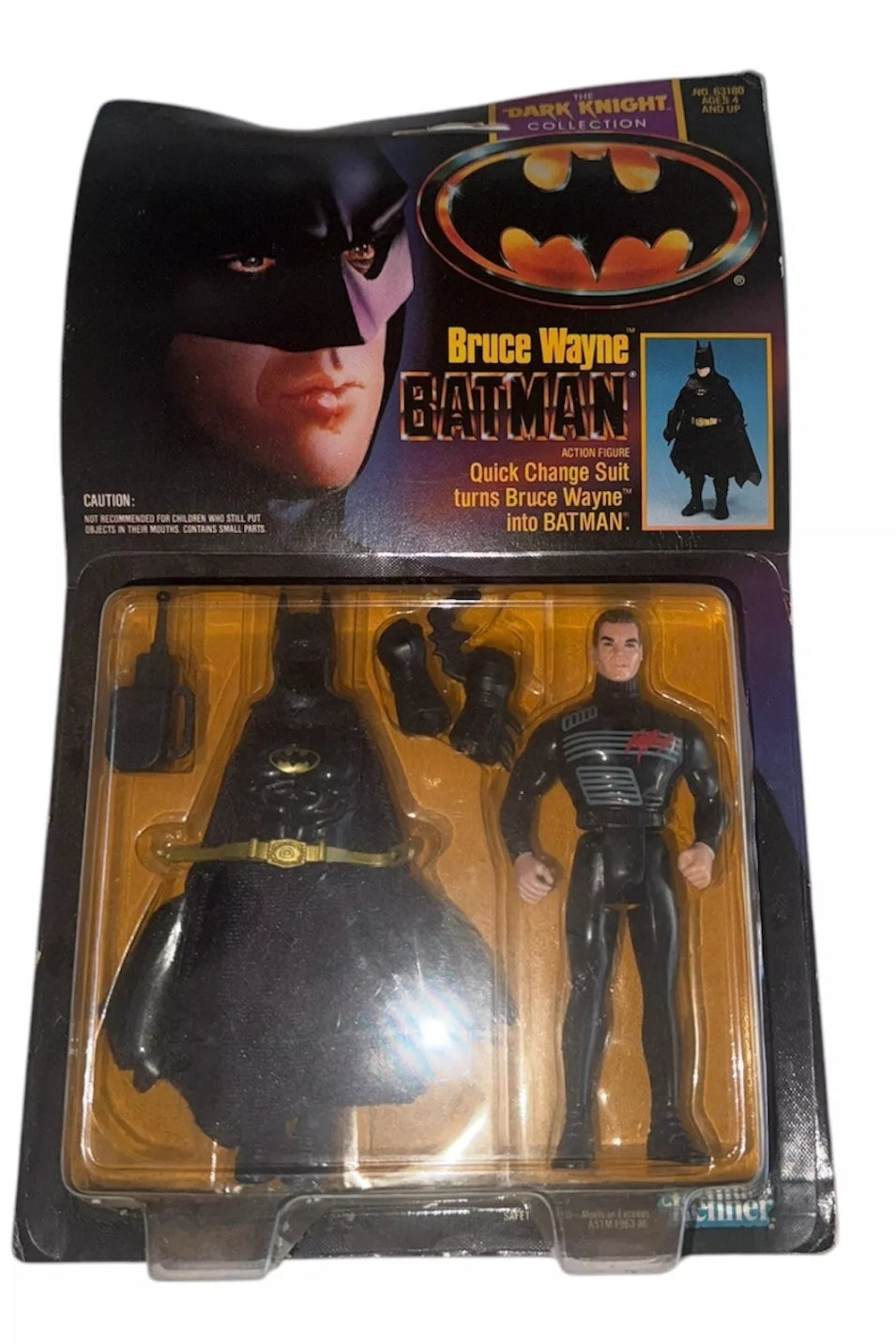Batman Dark Knight Bruce Wayne Quick Change Suit Action Figure Kenner 1990