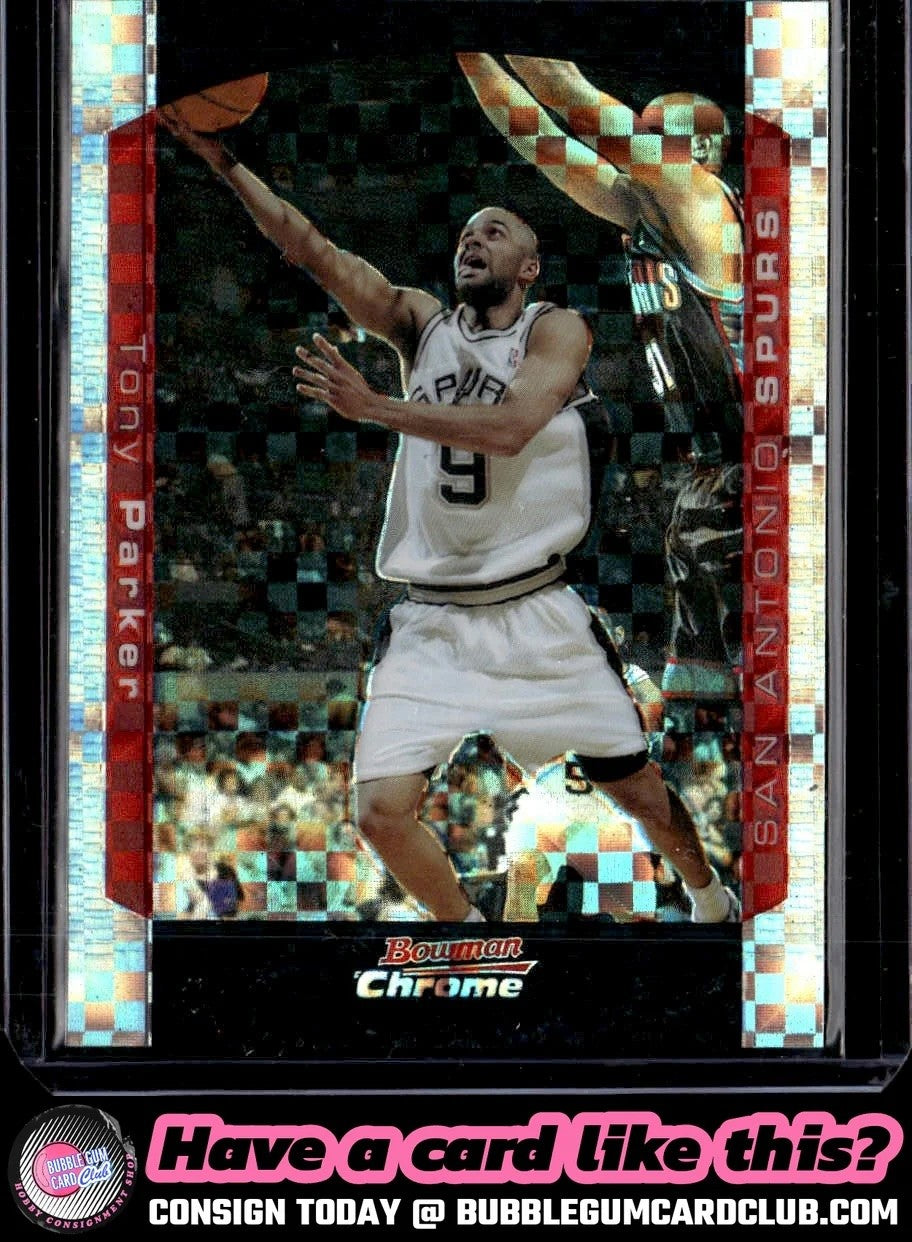 2004-05 Bowman Tony Parker Chrome X-Fractors /150 San Antonio Spurs|1768