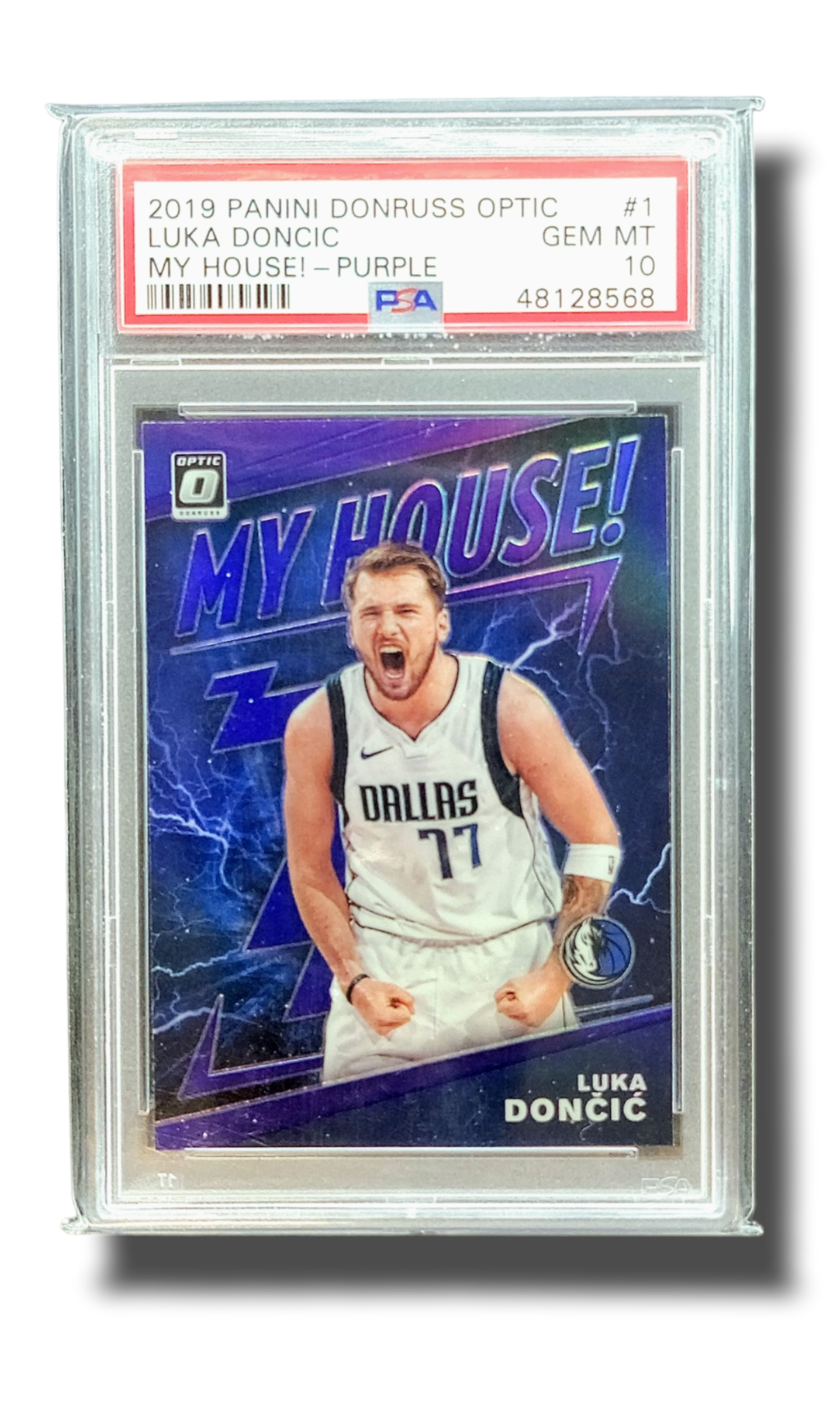 2019 Panini Donruss Optic Luka Doncic My House Purple PSA 10