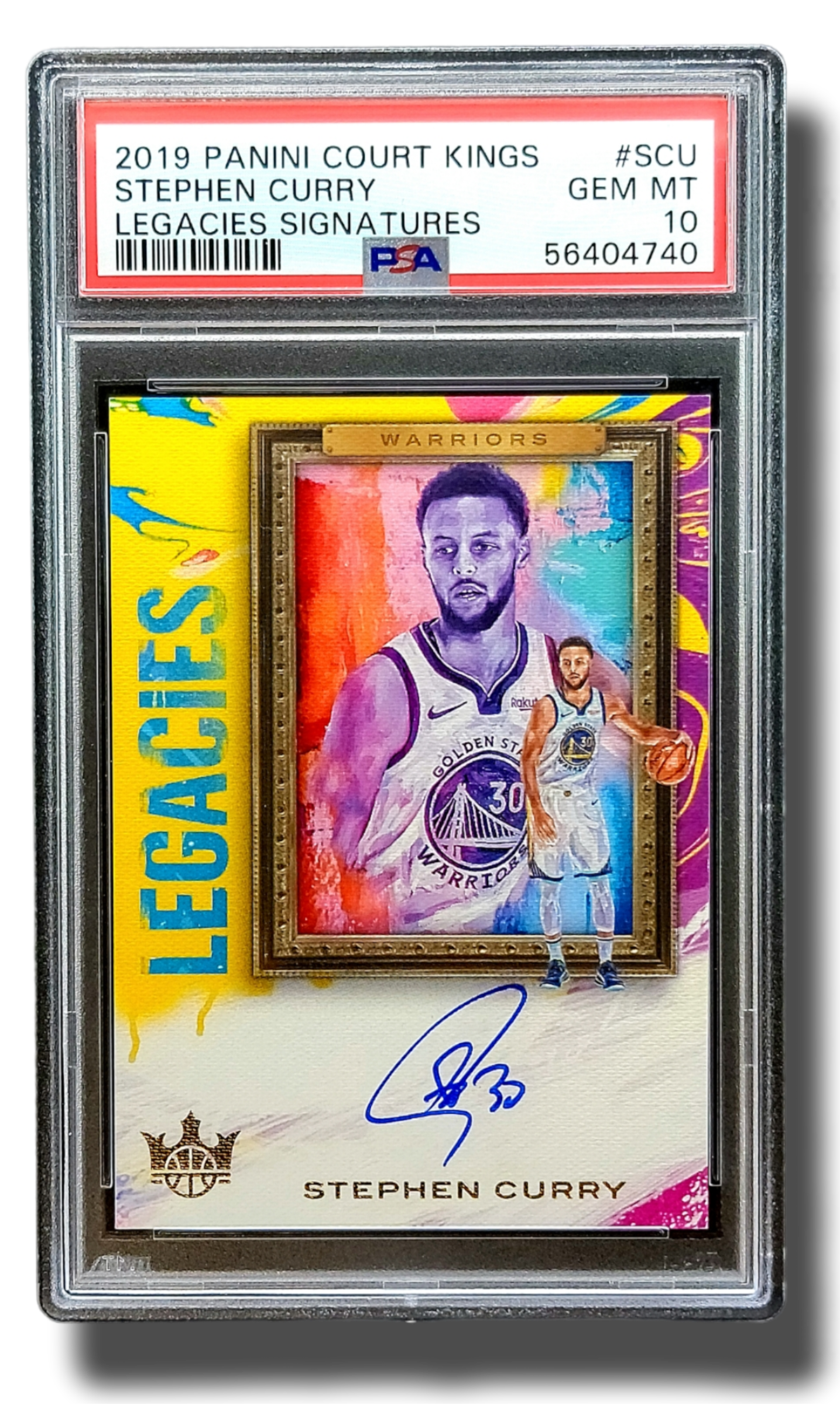 2019 Panini Court Kings Stephen Curry Legacies Signatures /35 Auto