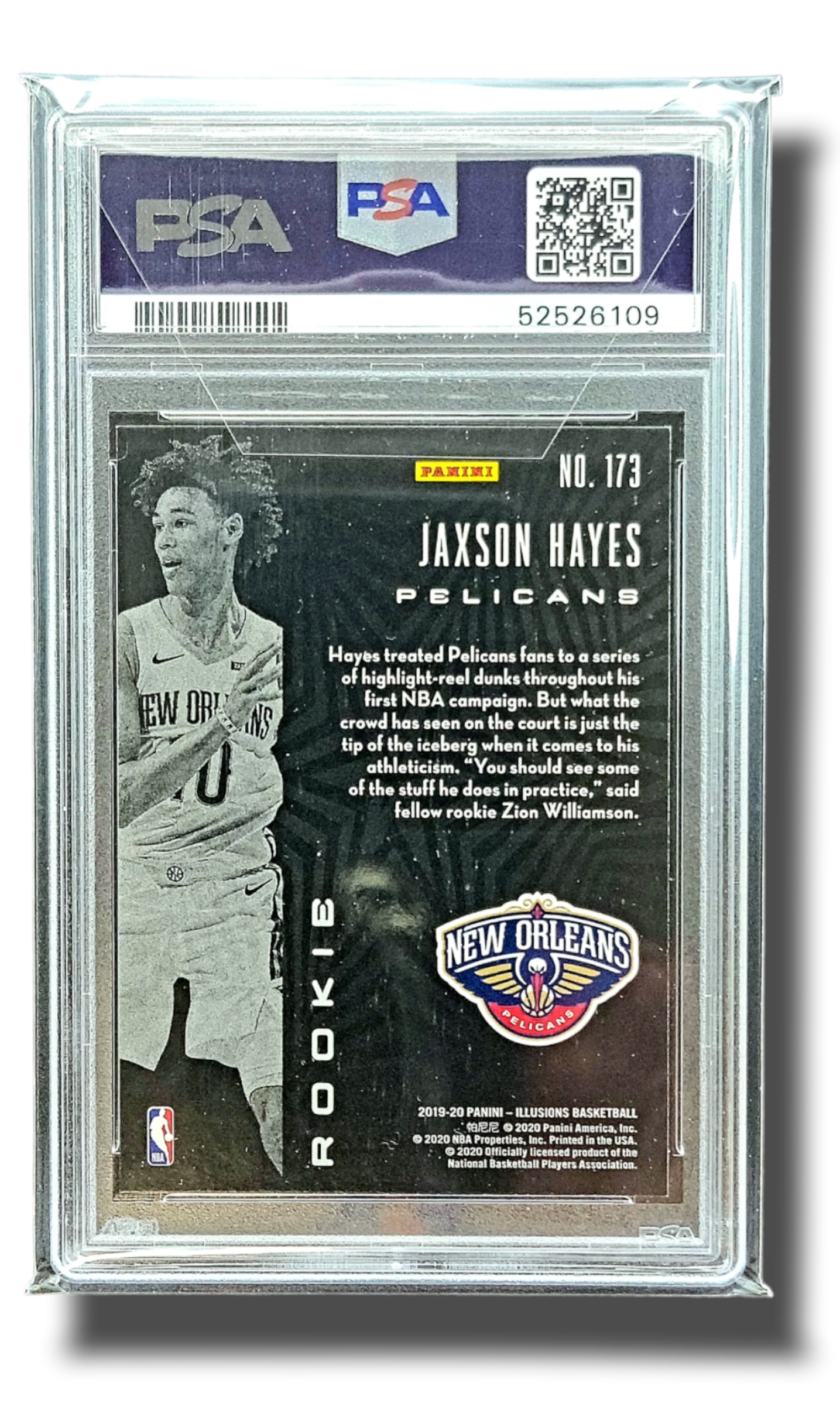 2019 Panini Illusions Jaxson Hayes Pelicans PSA 10