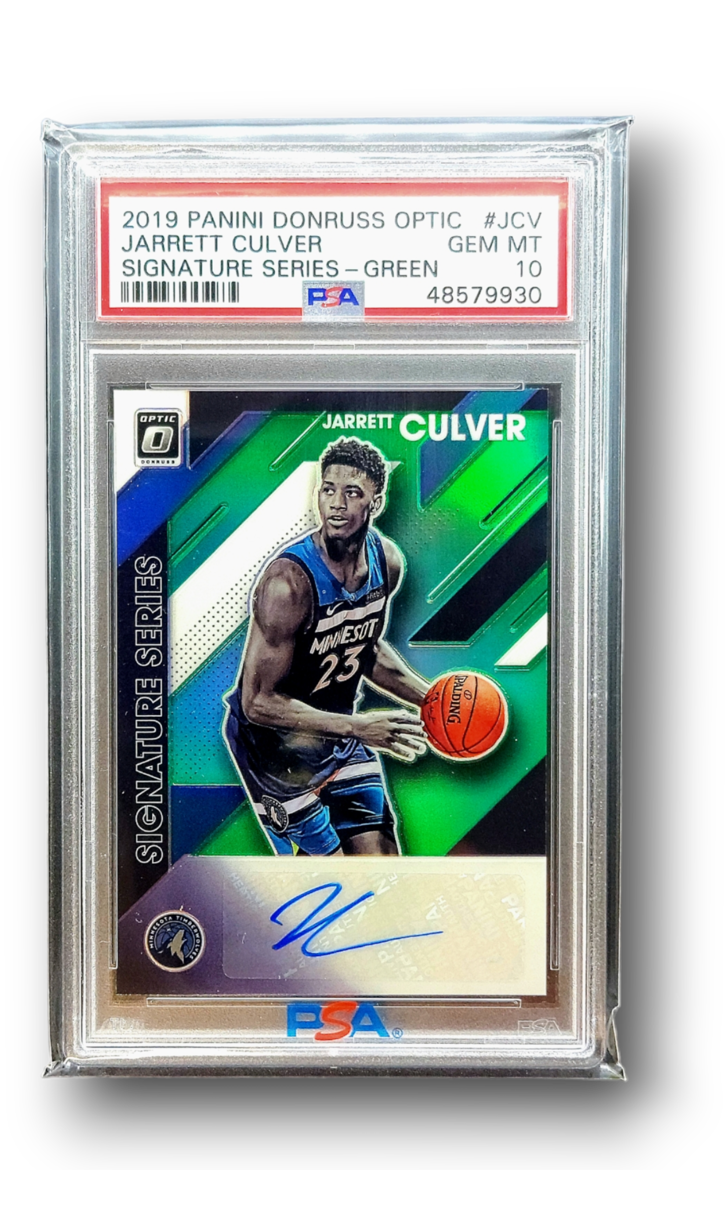 2019 Panini Donruss Optic Jarrett Culver Signature Series Green Auto