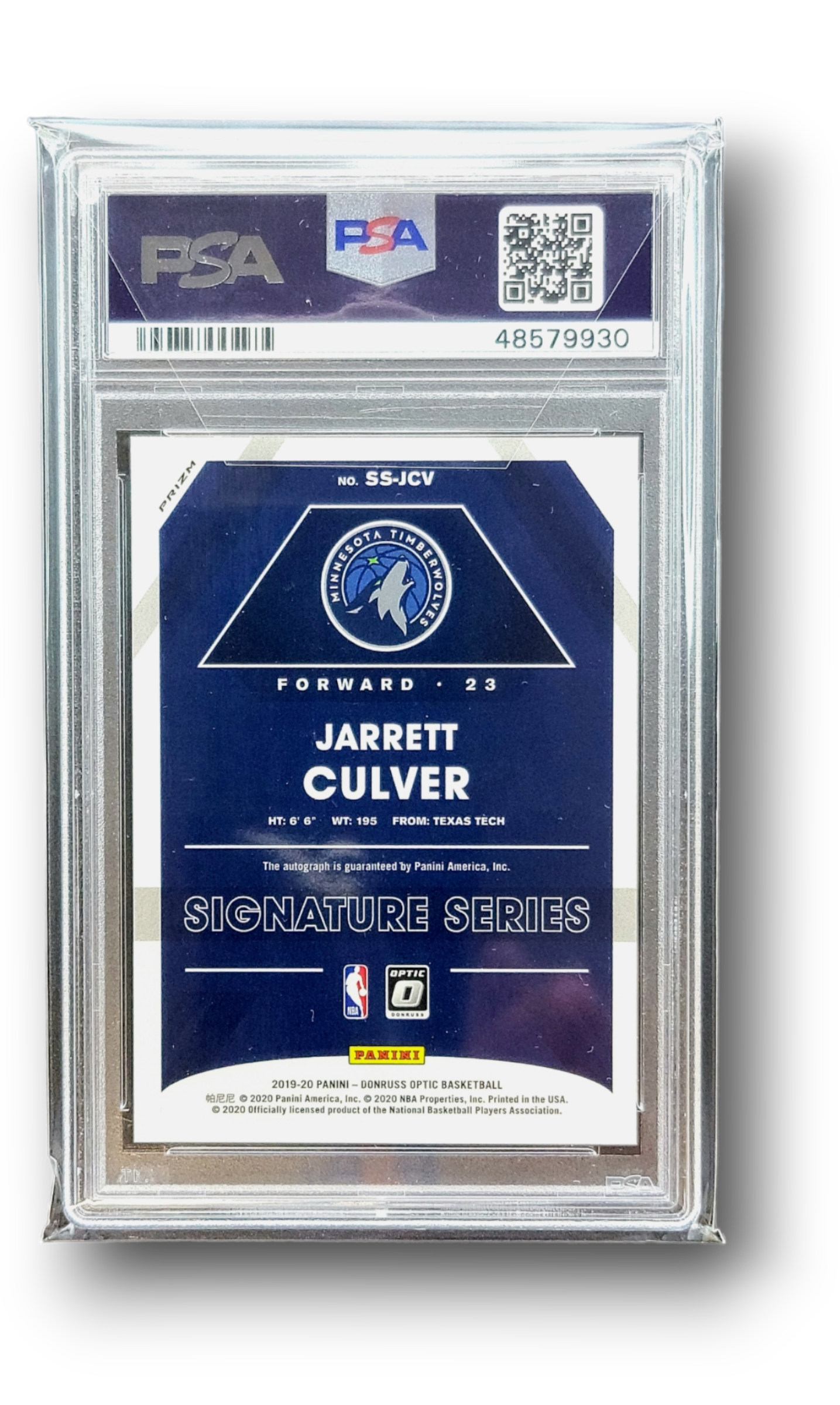 2019 Panini Donruss Optic Jarrett Culver Signature Series Green Auto
