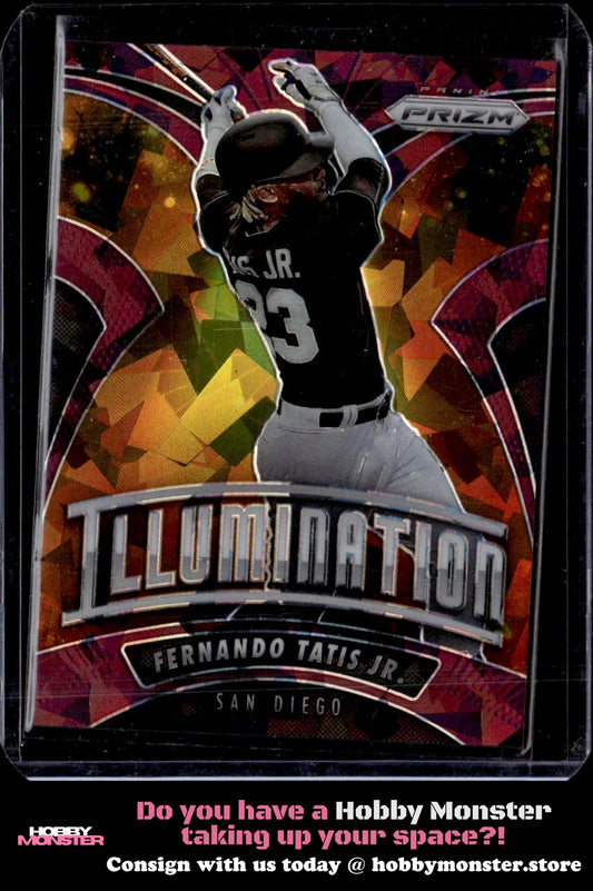 2020 Panini Prizm Fernando Tatis Jr. Illumination Burgundy Cracked Ice /25