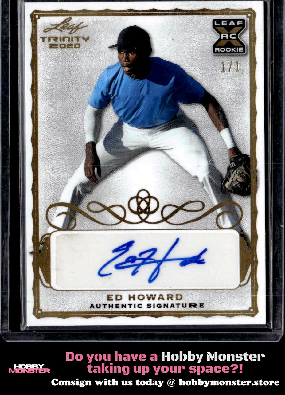 2020 Leaf Trinity - Autographs Spectrum Gold Ed Howard Auto Cubs