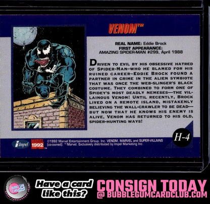 1992 Impel Marvel Universe Venom Holograms Ron Lim Auto C