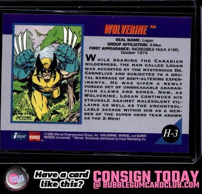 1992 Impel Marvel Universe Wolverine Holograms