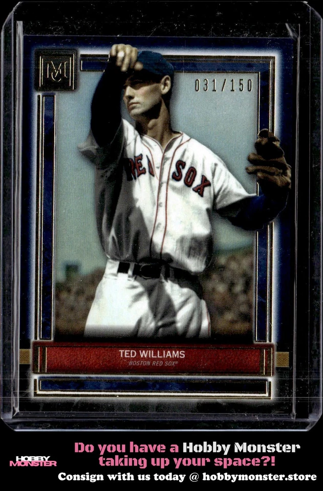 2020 Topps Museum Collection Ted Williams Sapphire #/150 Boston Red Sox|104