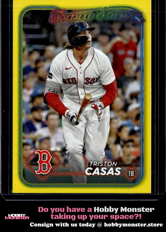2024 Topps Triston Casas Yellow Future Stars Boston Red Sox