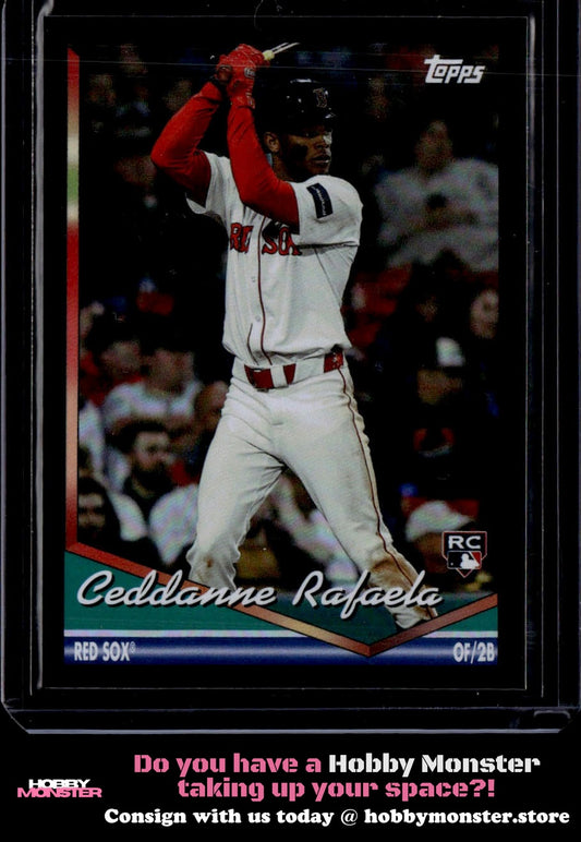 2024 Topps Archives Ceddanne Rafaela Black Foilboard Boston Red Sox