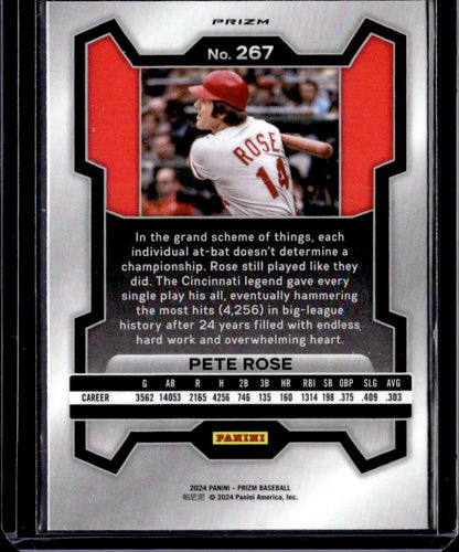 2024 Panini Prizm Pete Rose Green Prizm Cincinnati Reds