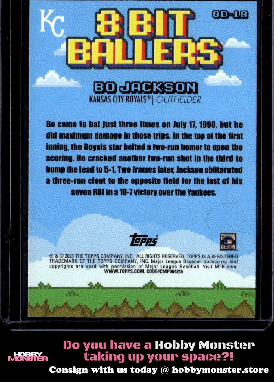 2023 Topps Big League Bo Jackson 8 Bit Ballers Kansas City Royals