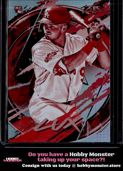 2020 Topps Fire Gavin Lux Red Blaze Rookie Los Angeles Dodgers