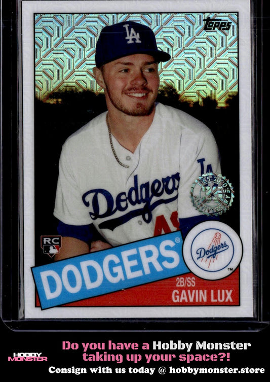2020 Topps Gavin Lux 1985 Chrome Mojo Silver Pack Los Angeles Dodgers