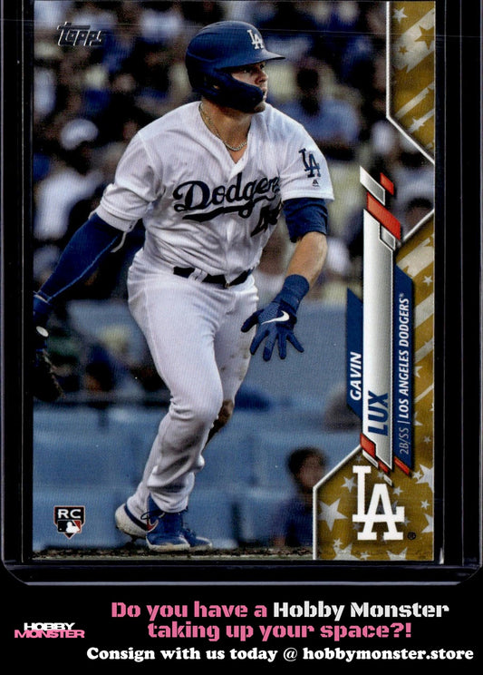 2020 Topps Gavin Lux Gold Star Los Angeles Dodgers